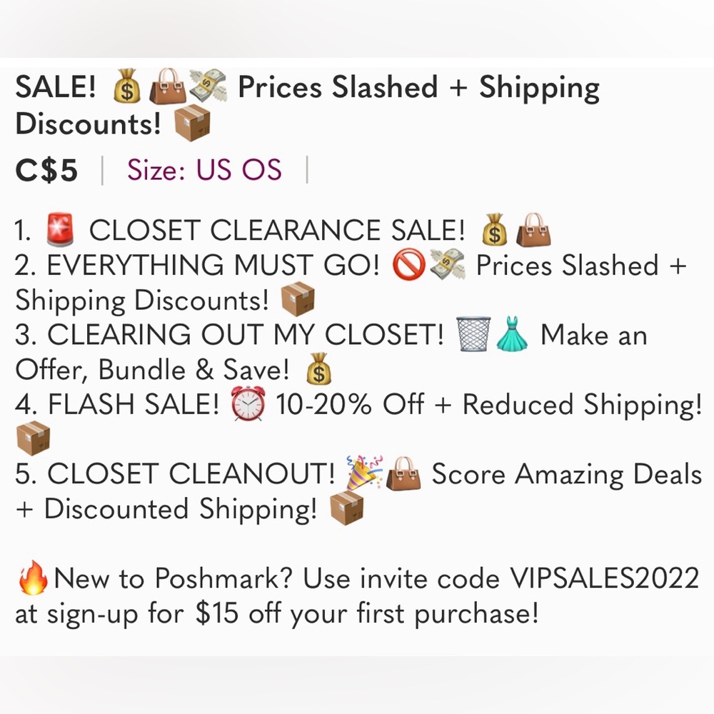 SALE! 💰👜💸 Prices Slashed + Shipping Discounts! 📦